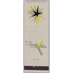 Front Strike Matchbook Cover The Beverly Hilton Hotel Beverly Hills CA Californi